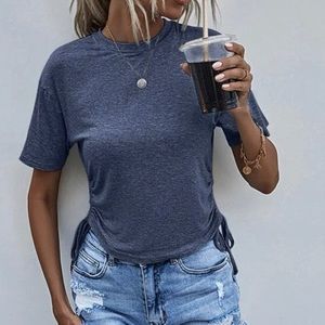 SHEIN short sleeve blue top